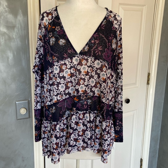 FREE PEOPLE Isabel Tiered Tunic XS - Picture 5 of 10
